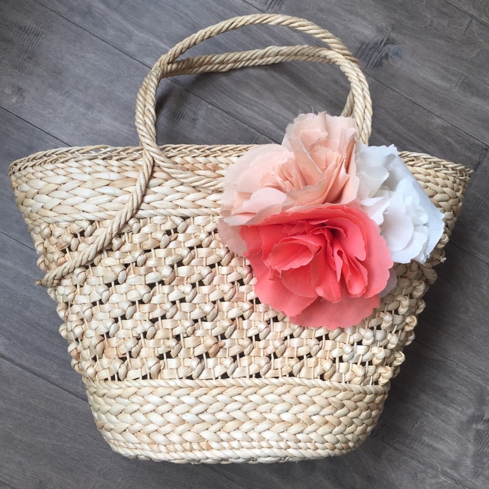 J. Crew Large Woven Straw Tote
